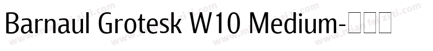 Barnaul Grotesk W10 Medium字体转换